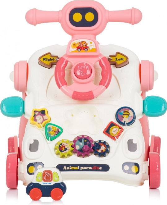 Chipolino Interaktywne Chodzik 3w1 Auto Różowy
