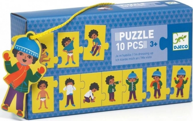 DJECO Puzzle Ubieranie 10 elementów