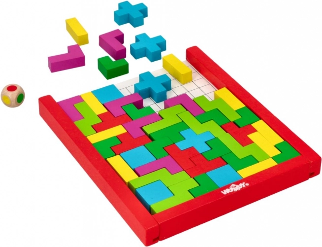 Drewniana układanka Puzzle Tetris