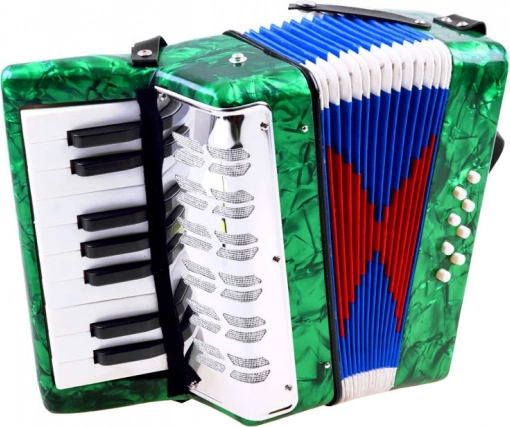 Dziecięcy akordeon muzyczny Harmonia – Zielony