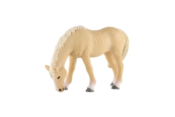 Koń domowy palomino klacz zooted plastik 13cm w woreczku