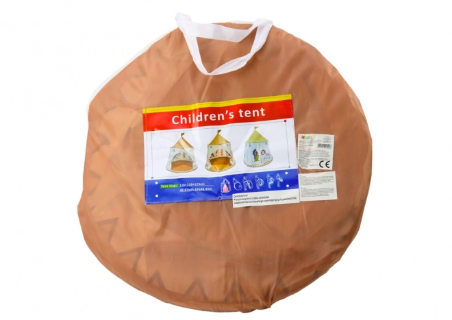 Indiański namiot dla dzieci Beige 125 cm