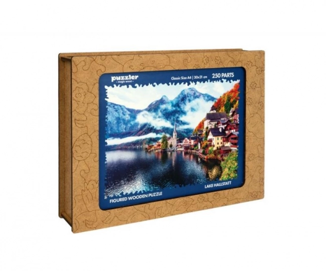 Drewniane puzzle Jezioro Hallstatt 250 części