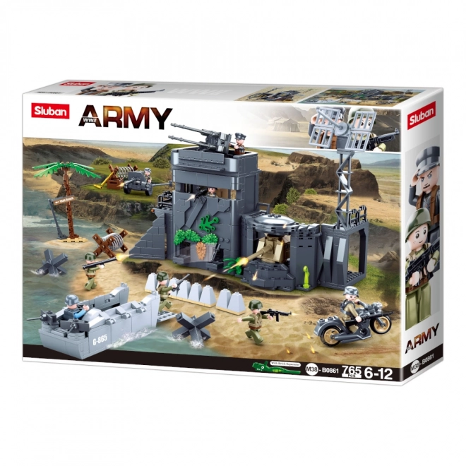 Sluban Army WW2 M38-B0861 Bunkier w wydmach
