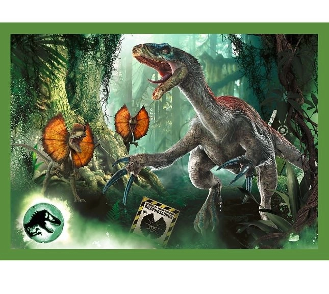 Puzzle 4w1 niebezpieczne dinozaury Jurassic World