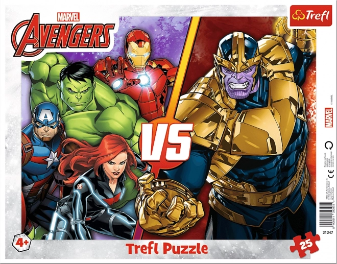 Układanka Niezwyciężony zespół Avengers 25 elementów