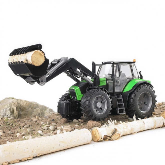 Bruder traktor Deutz Agrotron X720 z przednim ładunkiem