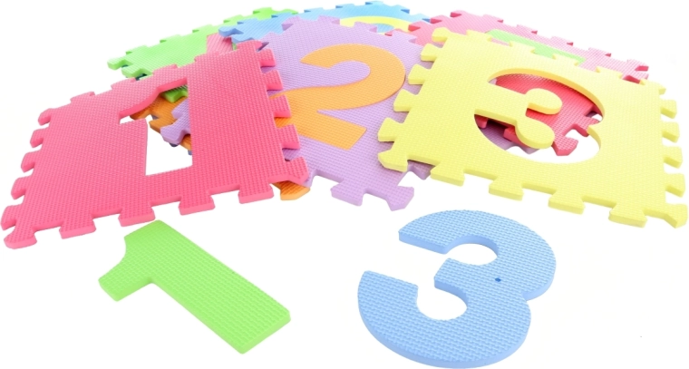 Kolorowe piankowe elementy