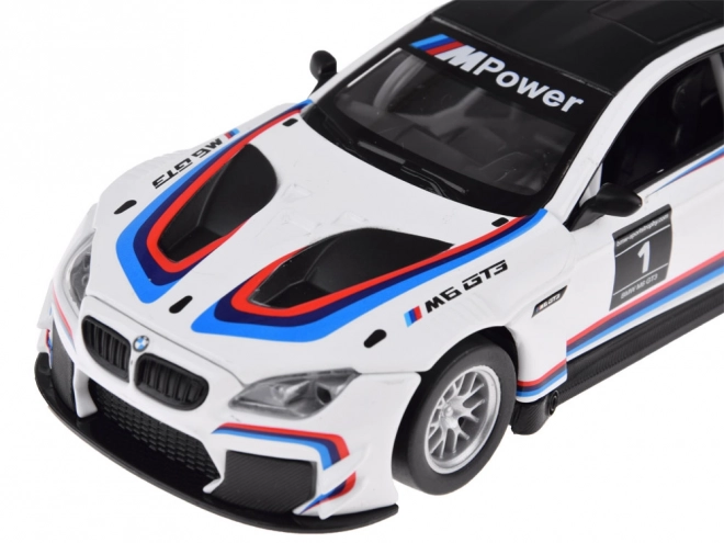 Metalowy model sportowego samochodu BMW M6 GT3