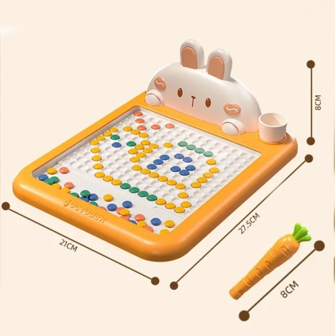 Magnetyczna tablica rysunkowa WOOPIE MagPad królik i marchewka