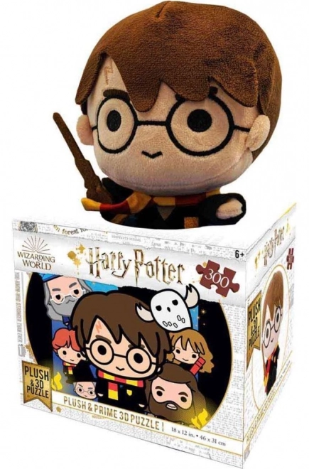 3D Puzzle Harry Potter 300 elem. z pluszową zabawką