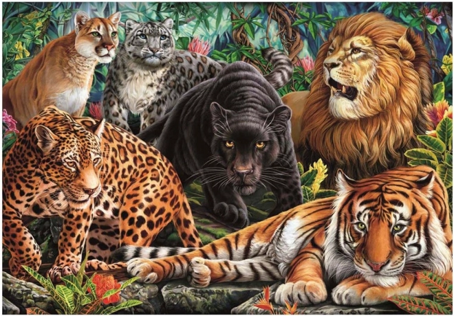 Puzzle Dziko żyjące koty 500 elementów