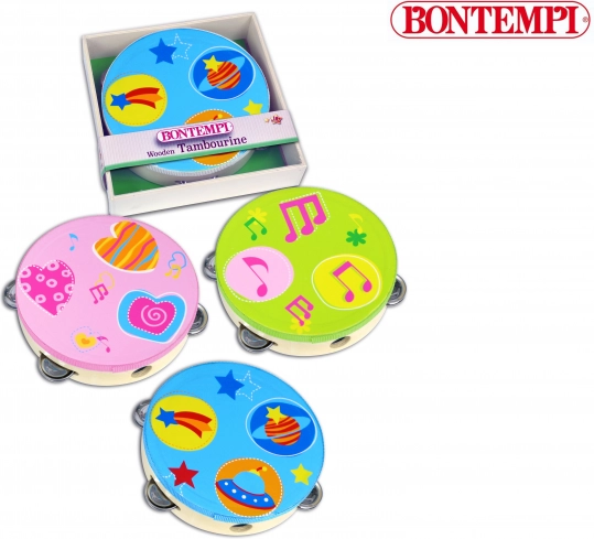 Drewniana tamburyna Bontempi 18 cm
