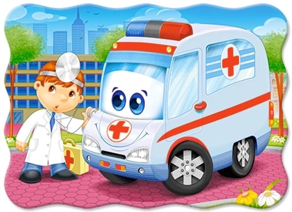 Puzzle Lekarz Ratownik z 30 elementami