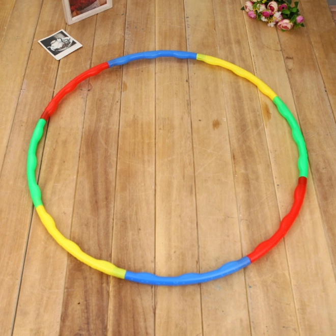 Kolorowa składana Hula Hoop z wypustkami masującymi