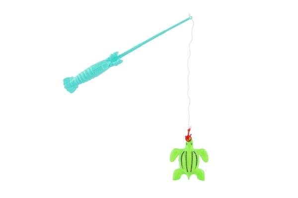 Gra ryby/wędkarz z wędką 26cm plastik 5 kolorów na karcie 15,5x49x2cm