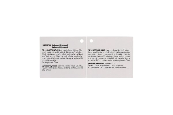 żabka antystresowa do ściskania silikon 8x9cm 6 kolorów w woreczku 12 sztuk w pudełku