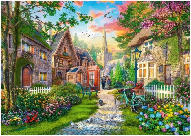 RAVENSBURGER Puzzle Spacer wiejską uliczką 1000 elementów