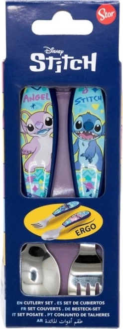 Dziecięce sztućce z motywem Stitch