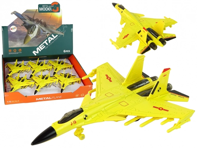 Myśliwiec z napędem ciernym 1:72 żółty