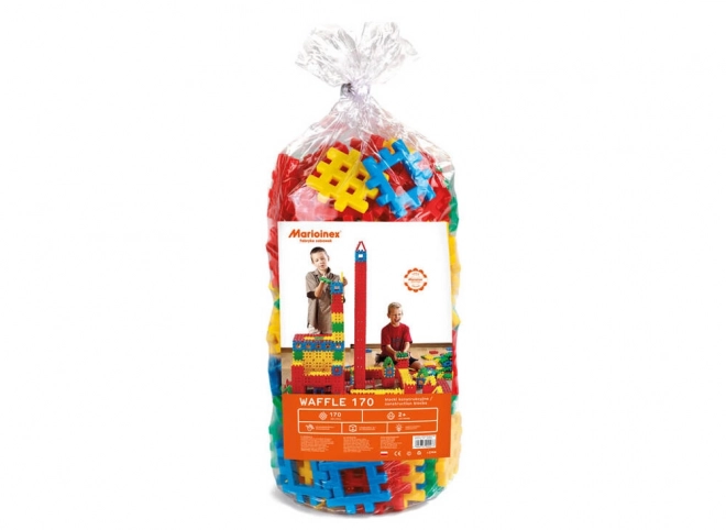 Klocki konstrukcyjne Marioinex Duże Wafle 170 szt.