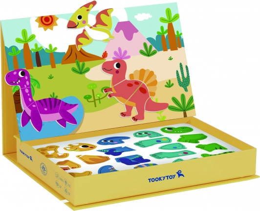 Magnetyczna układanka dinozaury od Tooky Toy