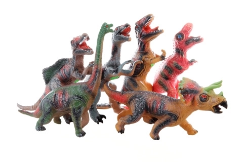 Gumowy dinozaur z dźwiękami