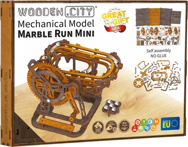 Drewniana 3D puzzle Tor kulowy Mini od Wooden City