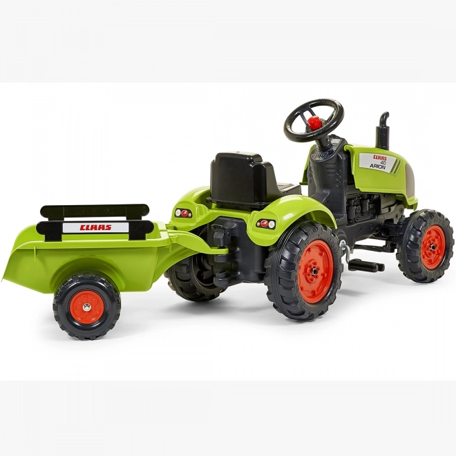Traktor pedałowy Claas Arion 410 z przyczepką