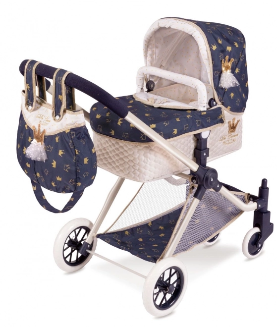 DeCuevas 80732 Wózek dla lalek 3 w 1 XL z torbą Classic Gold 2020 - 81 cm