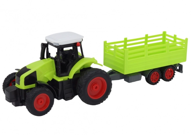 RC traktor z przyczepą 1:16 zielony
