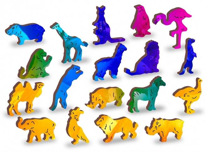 Drewniane puzzle Ptasie Raj 2w1