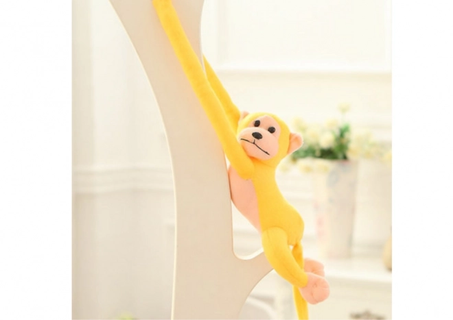 Pluszowy maskot małpy z dźwiękiem żółty 80 cm