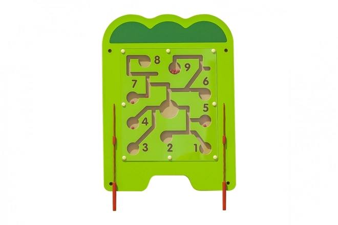 Drewniany panel ścienny Montessori - krokodyl
