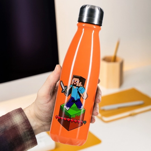 Butelka ze stali nierdzewnej Minecraft 600 ml