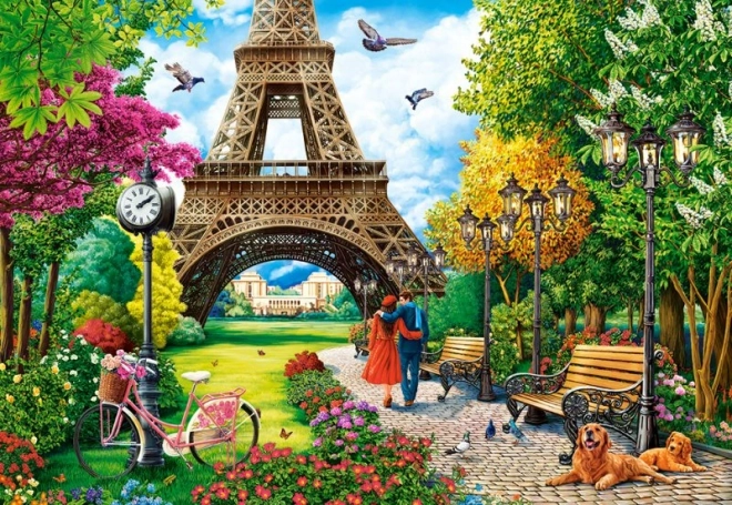 Puzzle 1000 elementów Wiosna w Paryżu
