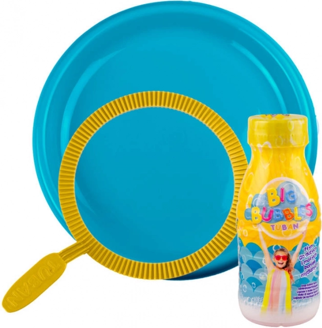 TUBAN zestaw do baniek mydlanych z okrągłą obręczą i miską + płyn 250 ml