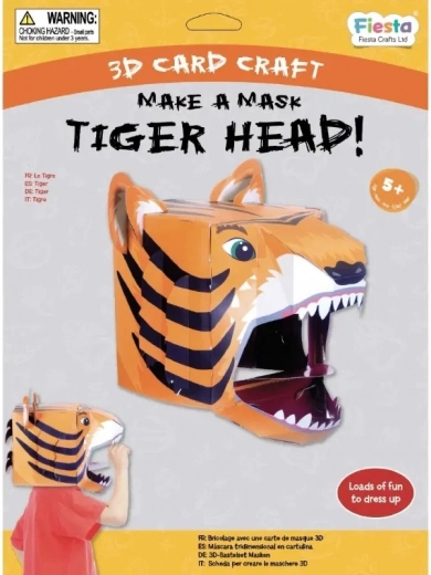 Zestaw kreatywny 3D maska Tygrys Fiesta Crafts
