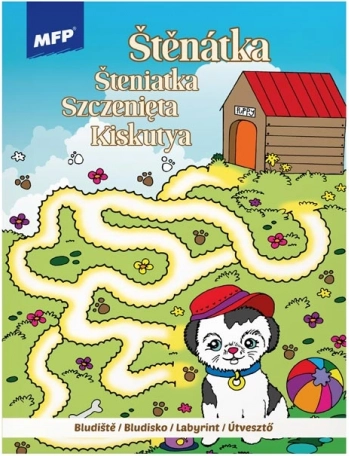 Kolorowanki i labirynty – szczeniak, 210 × 276 mm, 32 strony