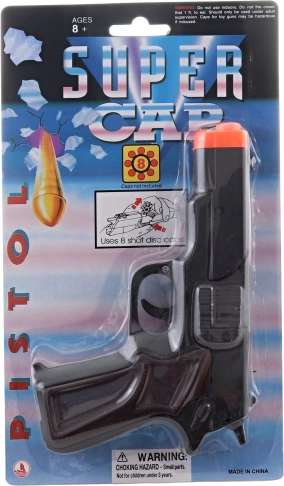 Pistolet na kapiszony 8 strzałów czarny