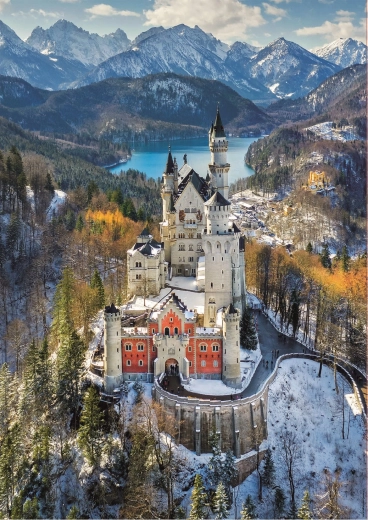 Educa puzzle Zamek Neuschwanstein z lotu ptaka 1000 elementów
