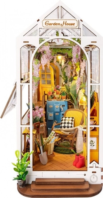 RoboTime 3D puzzle Oparcie na książki Garden House (drewniane)