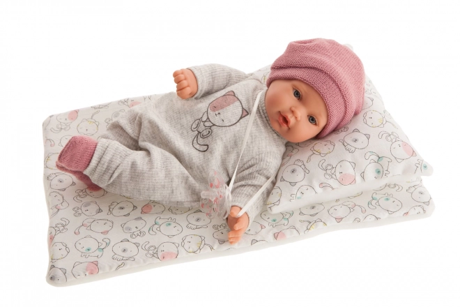 Antonio Juan 11115 KIKA - realistyczna lalka ze dźwiękami i miękkim materiałowym ciałem - 27 cm