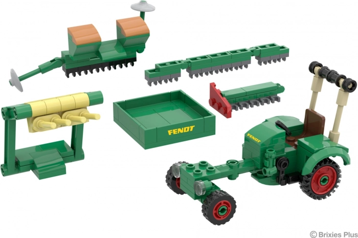 Brixies Plus - Historyczny traktor Fendt GT z akcesoriami 1:32