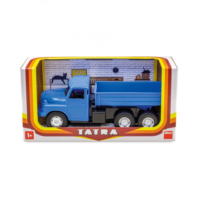 Ciężarówka Tatra 148 wywrotka plastik 30cm niebieska w pudełku 35x18x13cm