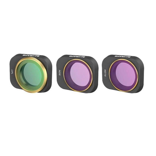 Zestaw filtrów CPL+ND8+ND16 do DJI Mini 3 Pro