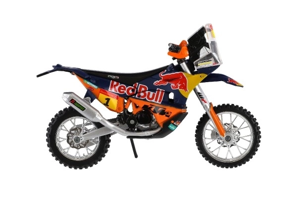 Bburago czerwony Bull KTM Rally Dakar 2019 motocykl 1:18