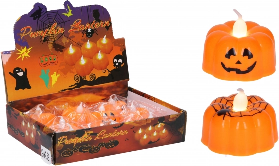 świecąca halloweenowa dynia 4,8 × 4,8 × 4,3 cm