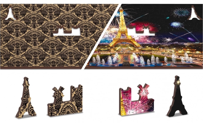Drewniane puzzle Nocny Paryż