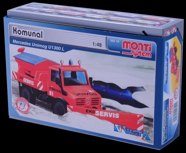 Zestaw konstrukcyjny Monti System MS 18 Komunalny Mercedes 22x15x6cm